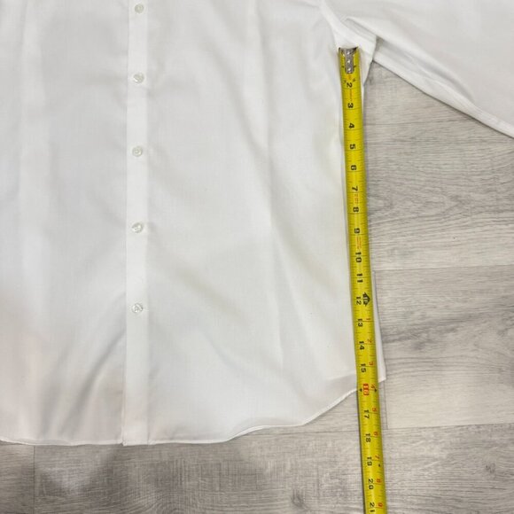Calvin Klein Extreme Slim Fit White Tailored Button-Up Shirt Size 17.5 - Picture 16 of 17